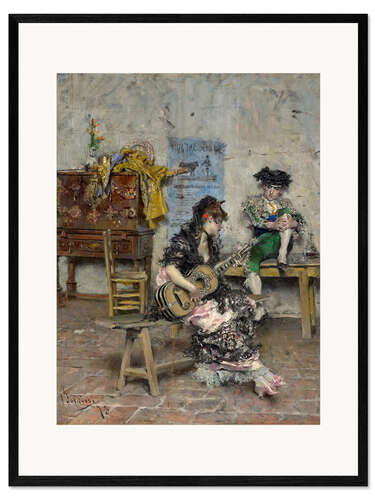 Framed art print A Guitar Player
