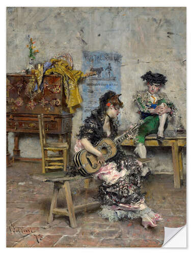 Wall sticker A Guitar Player