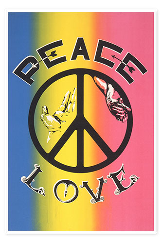 Poster Peace, Love