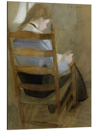 Magnettafel Mädchen liest