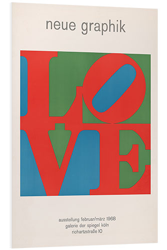 Foam board print Love - New Graphic