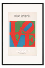 Gerahmter Kunstdruck Love - Neue Graphik