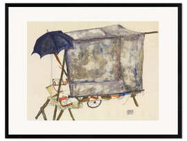 Impressão artística com moldura Street Cart