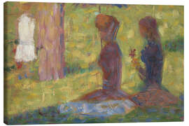 Canvas print Study of Figures for La Grande Jatte