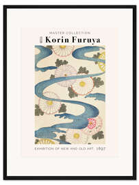 Gerahmter Kunstdruck Pattern with Flowers, 1897