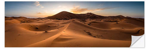 Wall sticker Sunset on the Sahara, Morocco