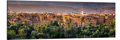 Cuadro de aluminio Sunset on the kasbah, Morocco