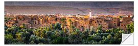 Wall sticker Sunset on the kasbah, Morocco