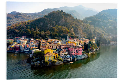 PVC print Aerial view of Varenna, lake Como