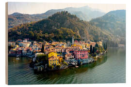 Puutaulu Aerial view of Varenna, lake Como