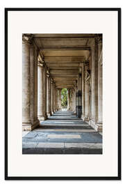 Gerahmter Kunstdruck Kolonnade, Kapitolinischer Hügel, Rom