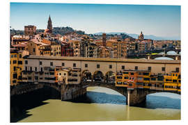 Foam board print Ponte Vecchio, Florence