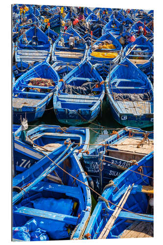 Gallery Print Blaue Fischerboote, Marokko