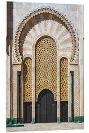 Foam board print Arabic door, Morocco