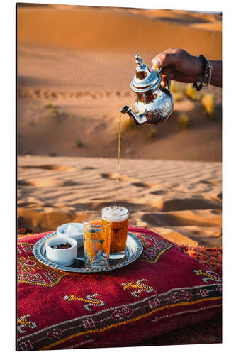 Aluminiumsbilde Tea in the desert, Morocco