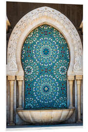 PVC print Ornate fountain, Casablanca, Morocco