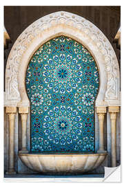 Wall sticker Ornate fountain, Casablanca, Morocco