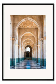 Gerahmter Kunstdruck Korridor im arabischen Stil, Marokko
