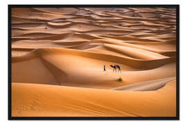 Gerahmter Kunstdruck Reisen durch die Wüste, Marokko