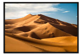 Gerahmter Kunstdruck Die Sahara-Wüste, Marokko