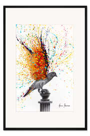 Gerahmter Kunstdruck City Summer Bird