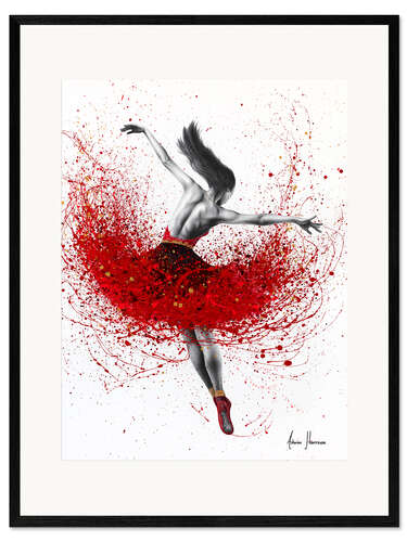 Impression artistique encadrée Scarlet Sensation Dance