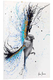 Foam board print Little Lagoon Bird