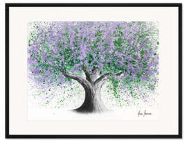 Gerahmter Kunstdruck Country Lavender Tree