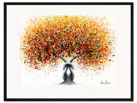 Gerahmter Kunstdruck Sonniger Freundschaftsbaum