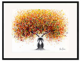 Ingelijste kunstdruk Sunshine Friendship Tree
