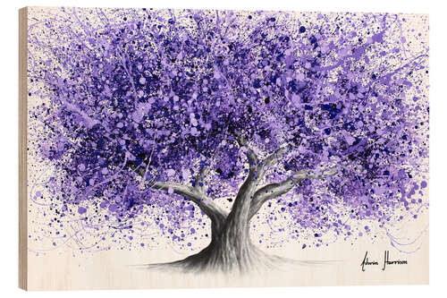 Quadro de madeira Jacaranda Jazz Tree