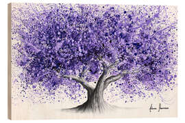 Wood print Jacaranda Jazz Tree