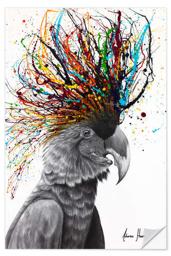 Vinilo para la pared Party Parrot