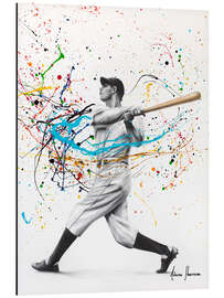 Aluminium print Home Run - Baseball player