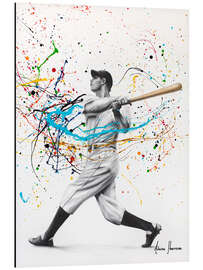 Magnettafel Home Run - Baseball player