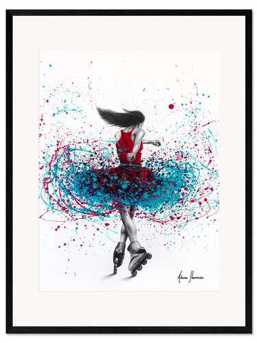 Impression artistique encadrée Dragonfly Rollerblader