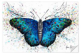 Selvklebende plakat Sparkling City Butterfly