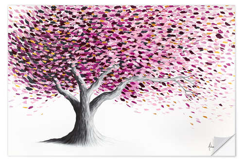 Vinilo para la pared Sparkling Blossom Tree