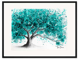 Gerahmter Kunstdruck Coral Sea Tree