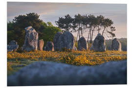 Foam board print Megaliths in the morning light