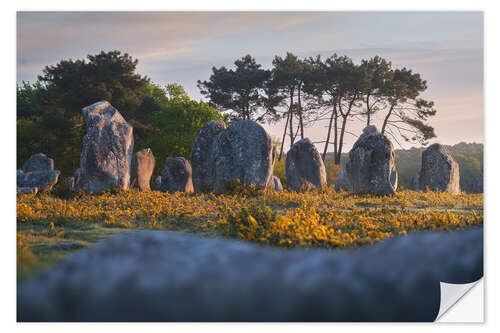 Sticker mural Megaliths in the morning light