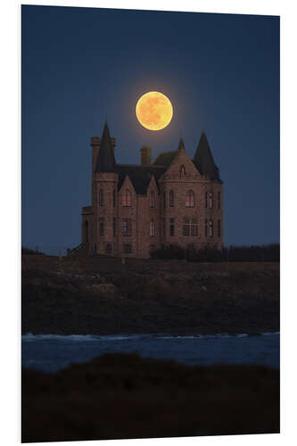 Foam board print House in the moonlight