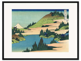 Gerahmter Kunstdruck The Lake at Hakone in Sagami Province