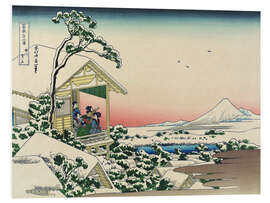 Foam board print Teahouse at Koishikawa, the morning after a snowfall