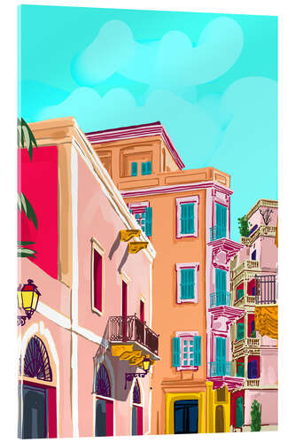 Acrylic print Colourful Houses