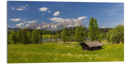 Galleritryck Alpine summer in the mountains at the Wilder Kaiser