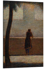 Magnettafel Ein Mann an eine Brüstung gelehnt