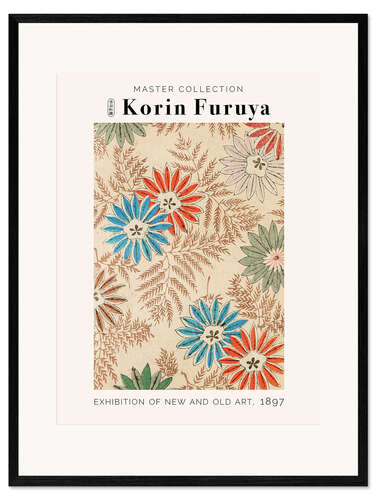 Impression artistique encadrée Floral Pattern, 1897