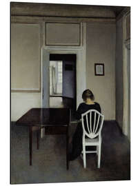 Magnettafel Interieur mit Ida auf weißem Stuhl