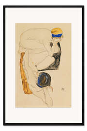 Gerahmter Kunstdruck Zwei Liegende Figuren